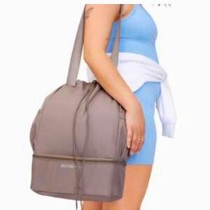 Beyond Yoga Convertible Gym Tote Backpack. Birch Color. NWT